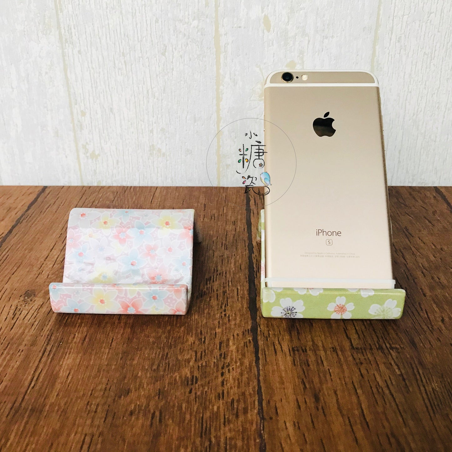 小糖瓷｜日本製 花間小品朵朵花陶瓷手機架/名片架