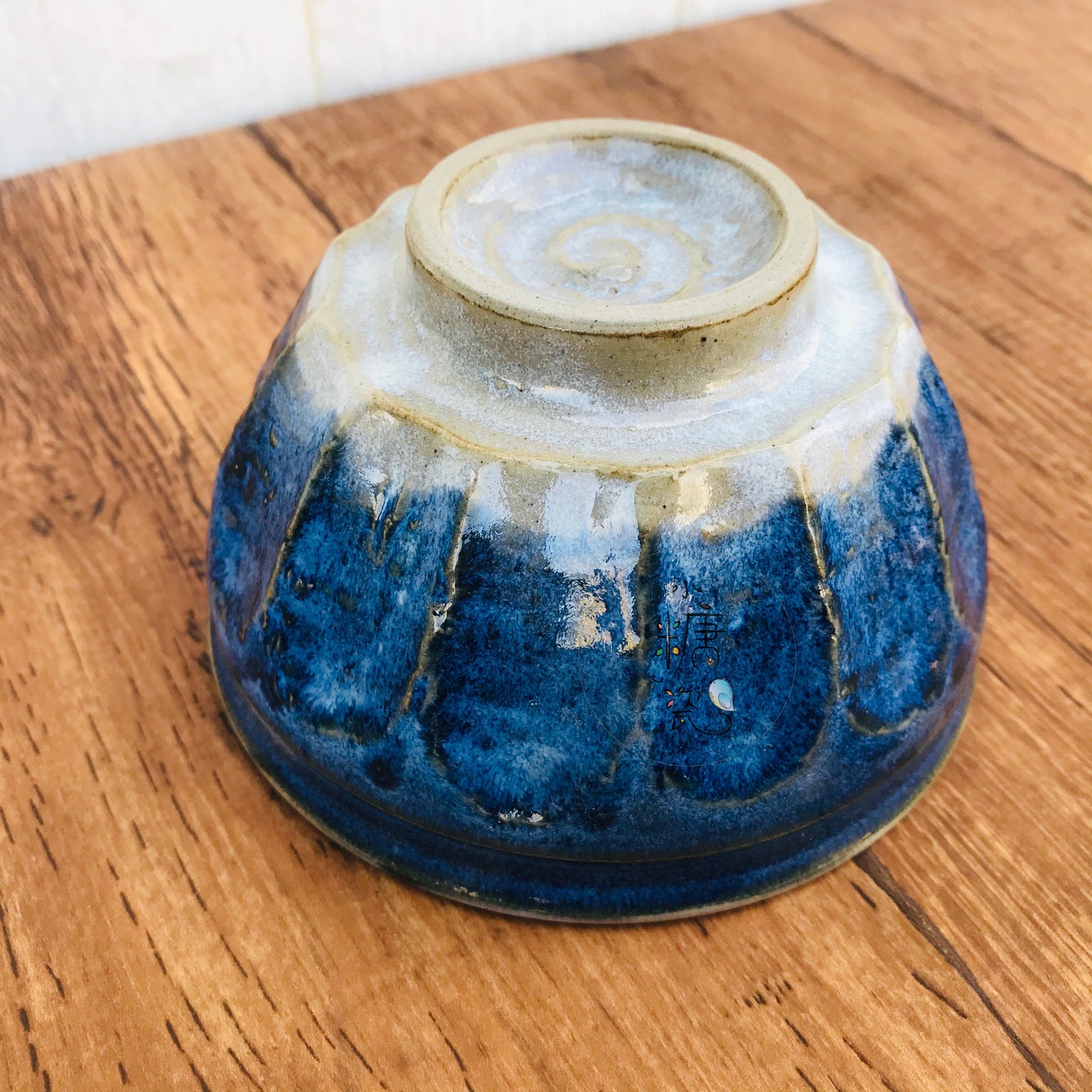 小糖瓷⎜日本製 🈴️ 手捏陶作藍漸層飯碗