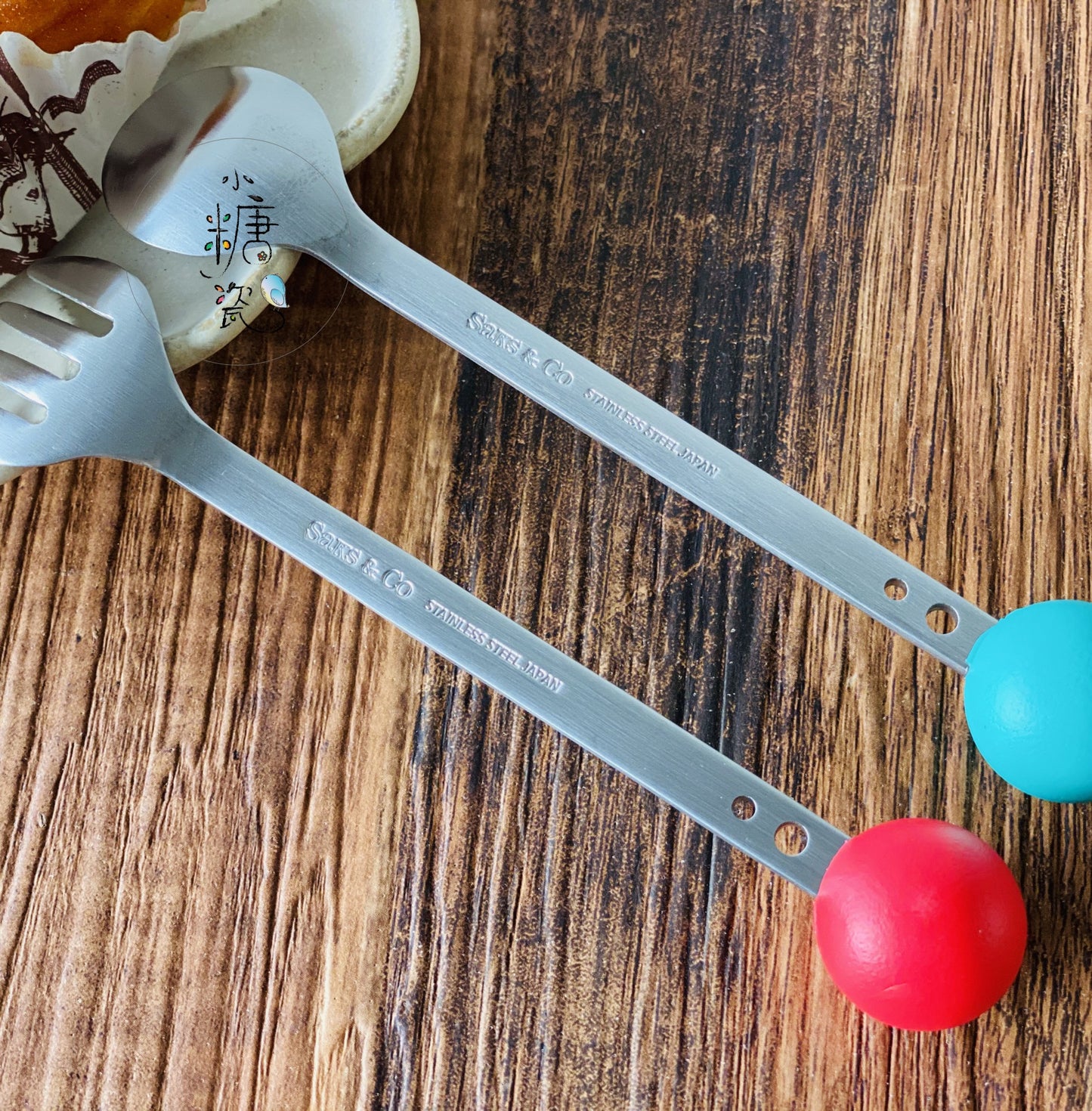 小糖瓷｜日本製 🈴️ 球球湯匙叉子（304不鏽鋼）