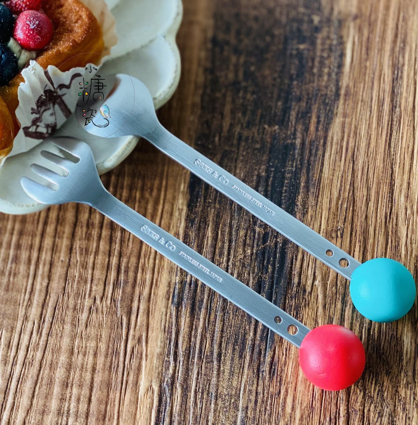 小糖瓷｜日本製 🈴️ 球球湯匙叉子（304不鏽鋼）