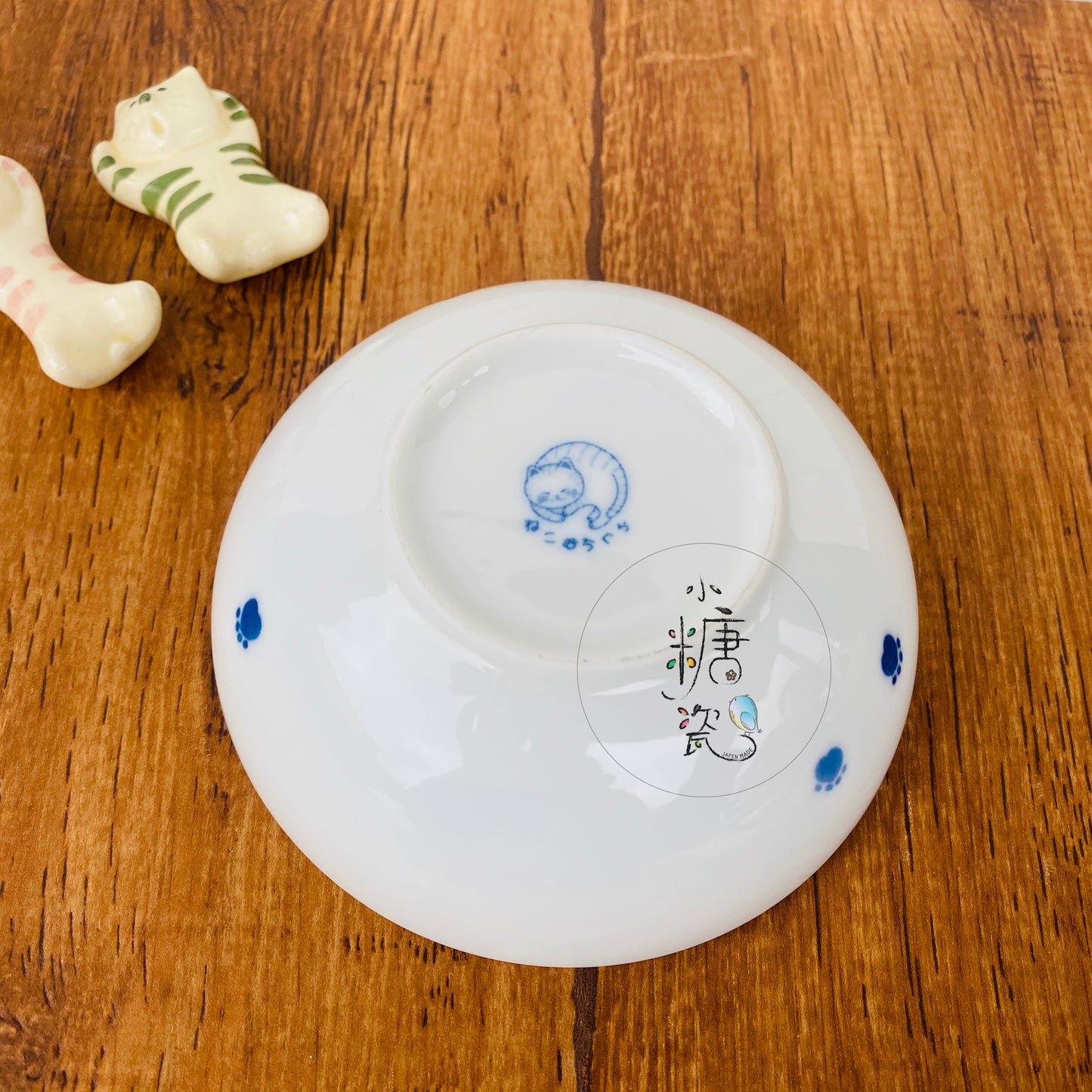 小糖瓷⎜日本製 [nekochigura ねこちぐら] 窩窩喵系列之輕量甜點碗/小鉢（四款喵喵）