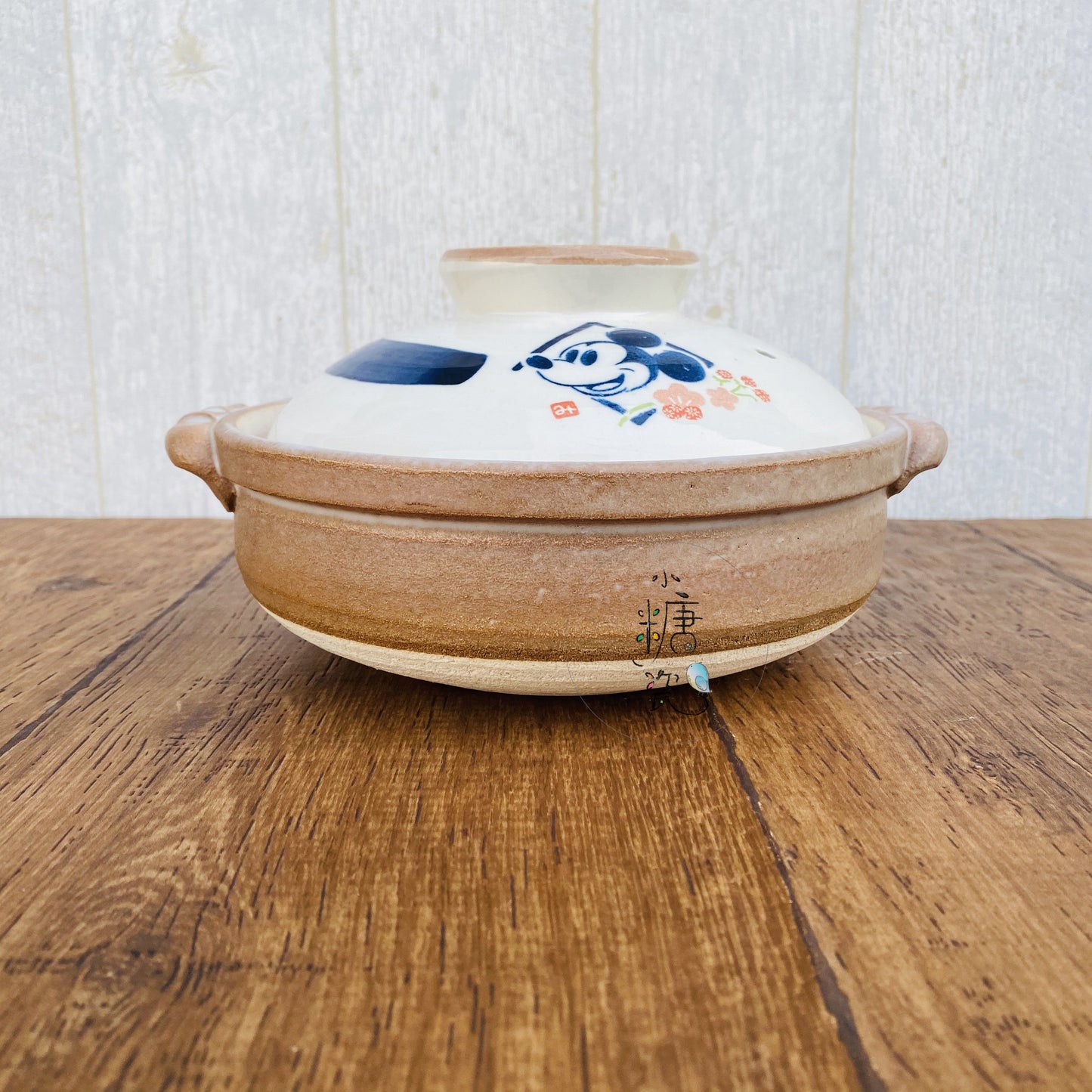 小糖瓷｜日本製 🈴️ [絕版][東京迪士尼] 櫻花米奇單人迷你砂鍋