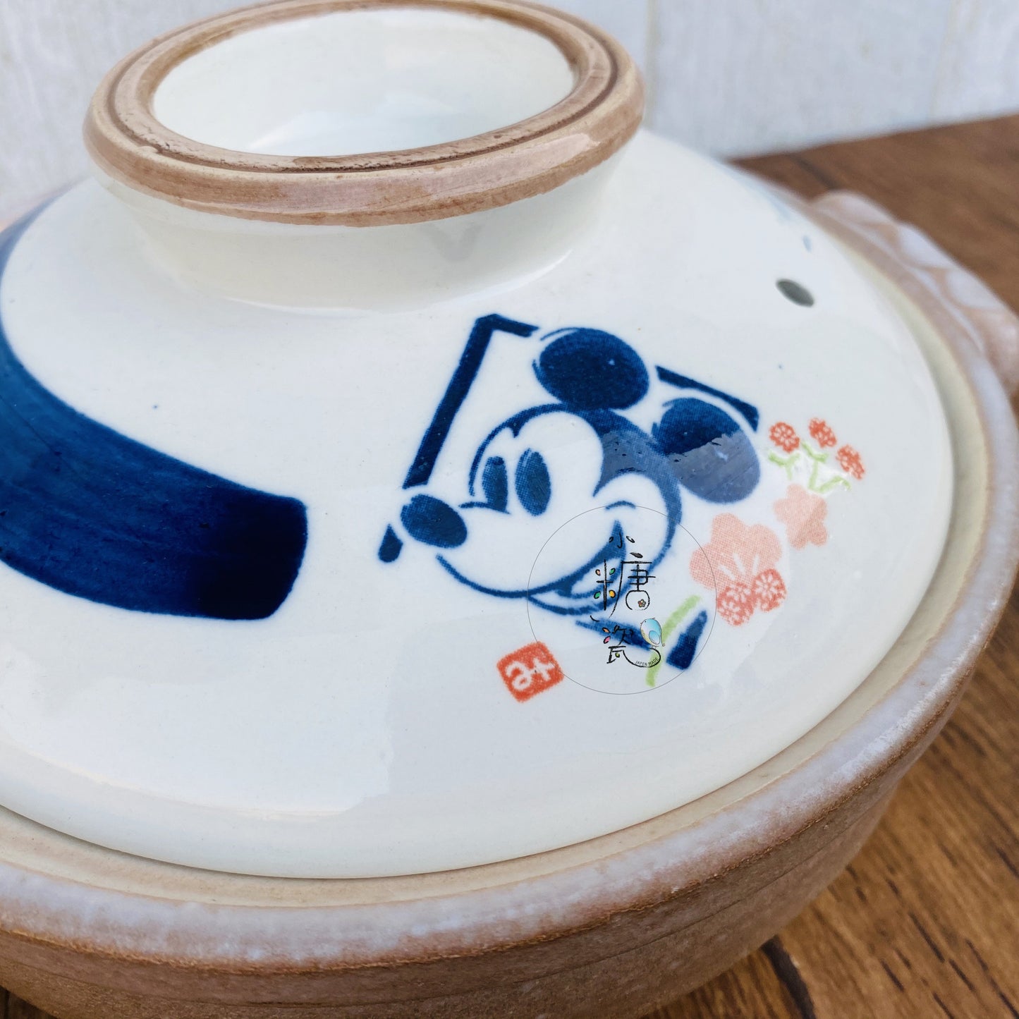 小糖瓷｜日本製 🈴️ [絕版][東京迪士尼] 櫻花米奇單人迷你砂鍋