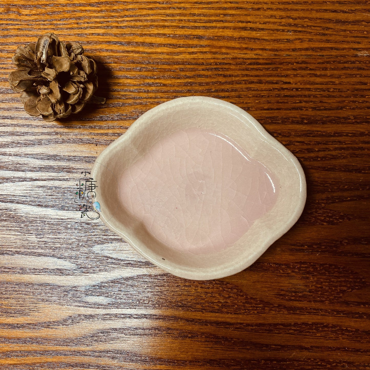 小糖瓷｜日本製 陶作花形小碟（兩色）