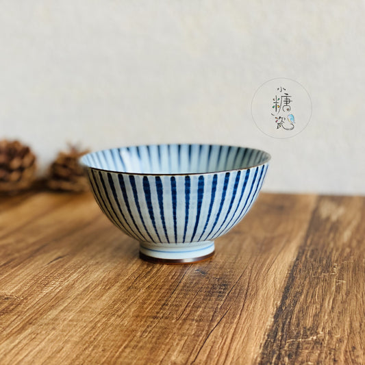 小糖瓷｜日本製 海波十草日式飯碗/茶碗（兩色）