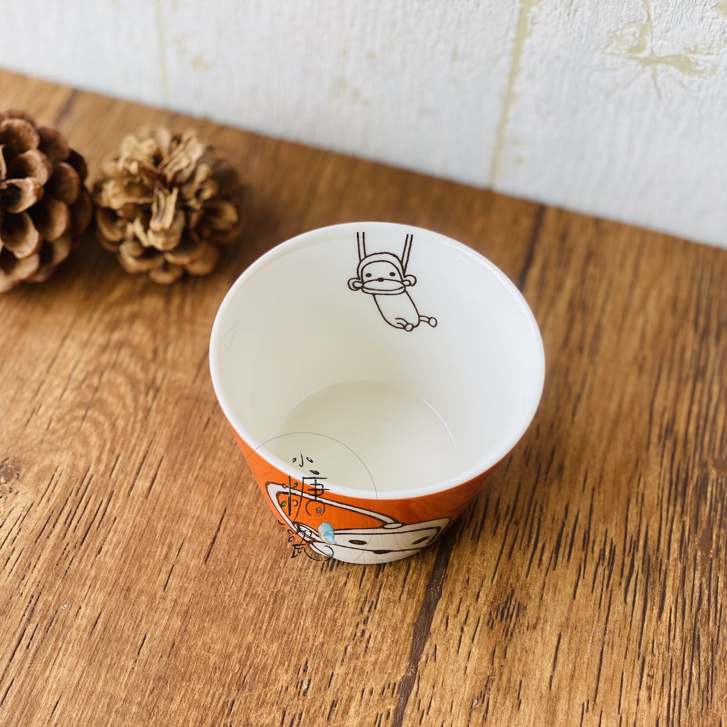 小糖瓷｜日本製 🈴️ [Shinzi Katoh] 猴子童趣動物繪畫豬口杯/甜點杯/蒸杯