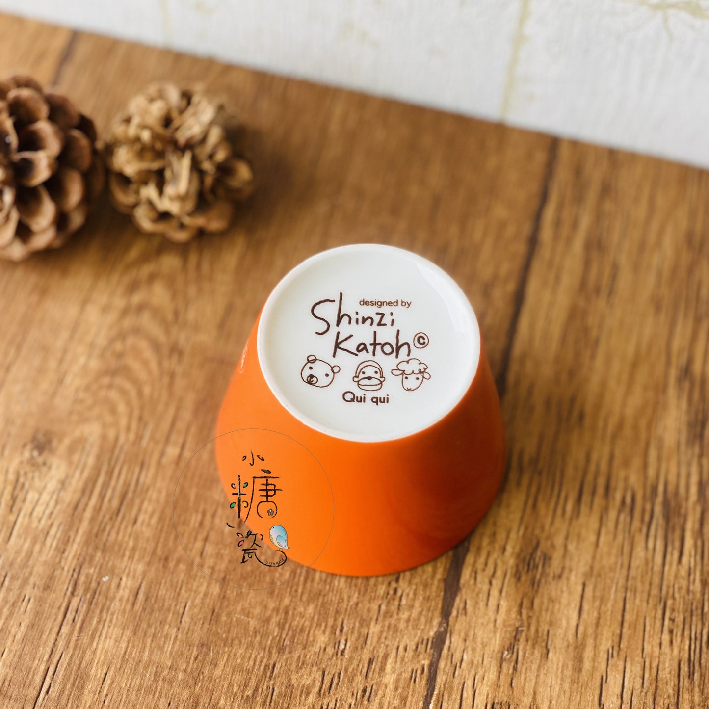 小糖瓷｜日本製 🈴️ [Shinzi Katoh] 猴子童趣動物繪畫豬口杯/甜點杯/蒸杯