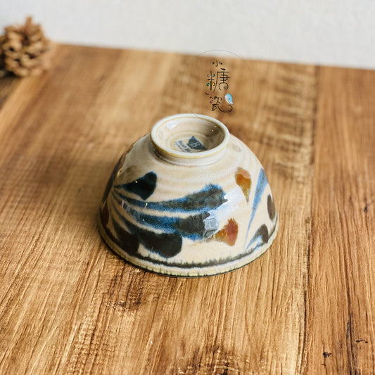 小糖瓷⎥日本製 [Brush Blue] 陶作感輕量刷色日式飯碗