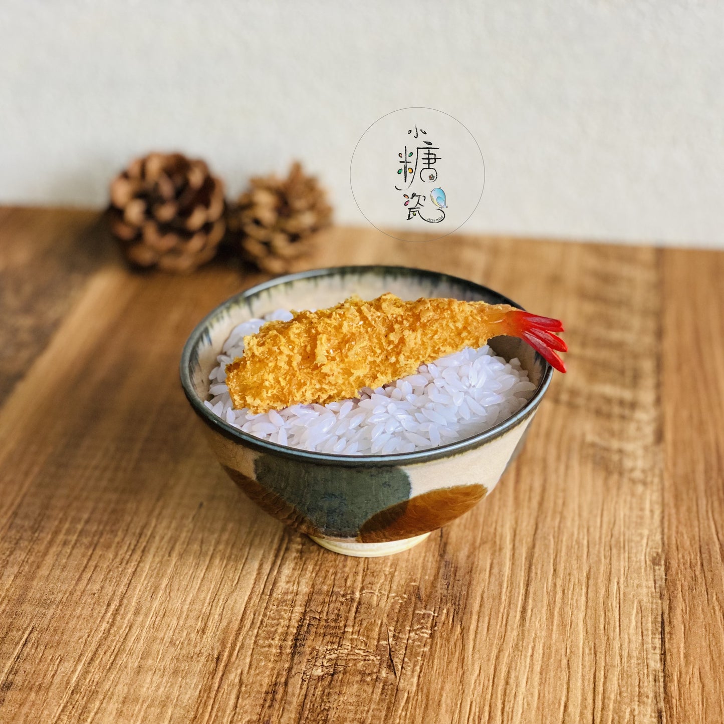小糖瓷⎥日本製 [Brush Blue] 陶作感輕量刷色日式飯碗