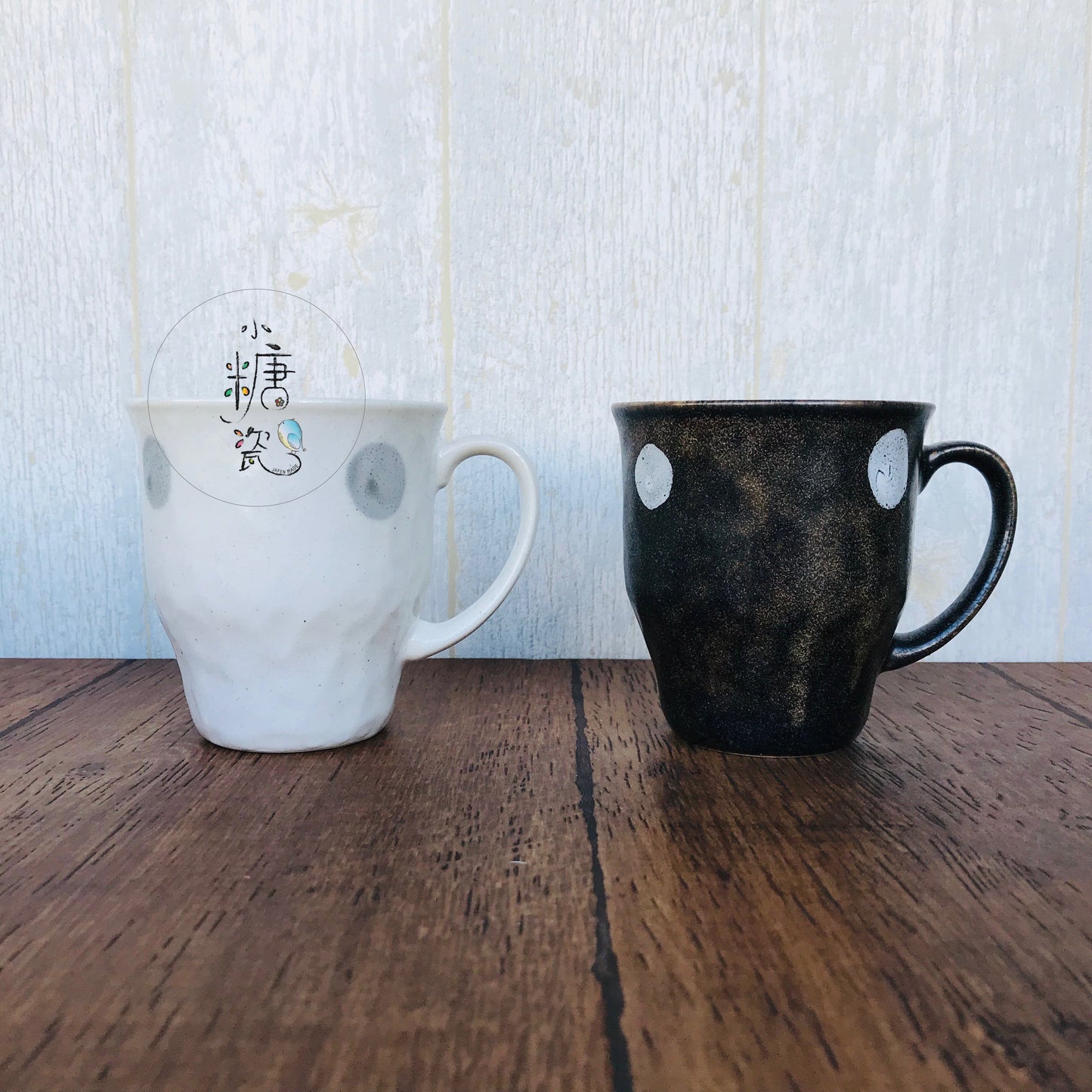 小糖瓷⎜日本製 鄉村手陶味馬克杯（兩色）