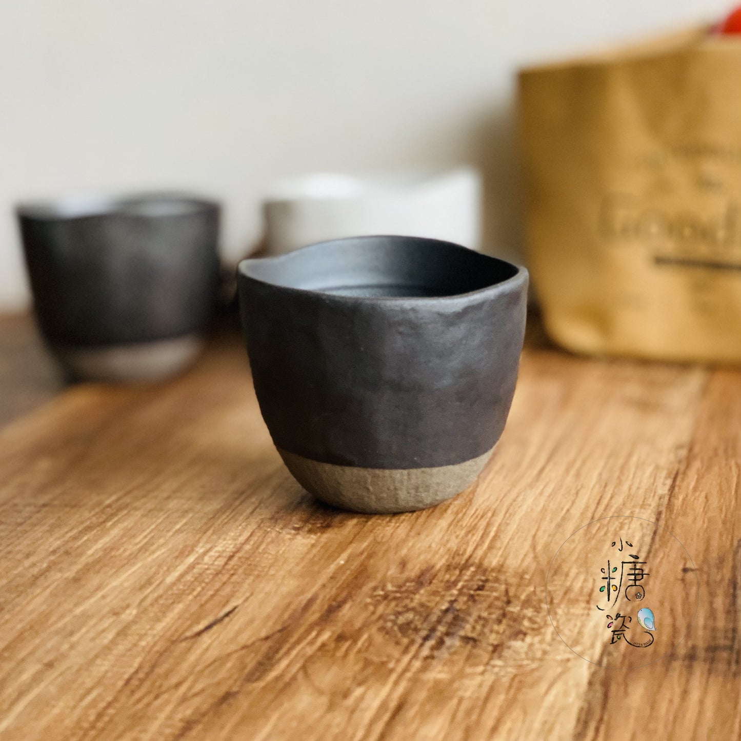 小糖瓷⎜日本製  陶器手捏茶杯/咖啡杯/手握杯