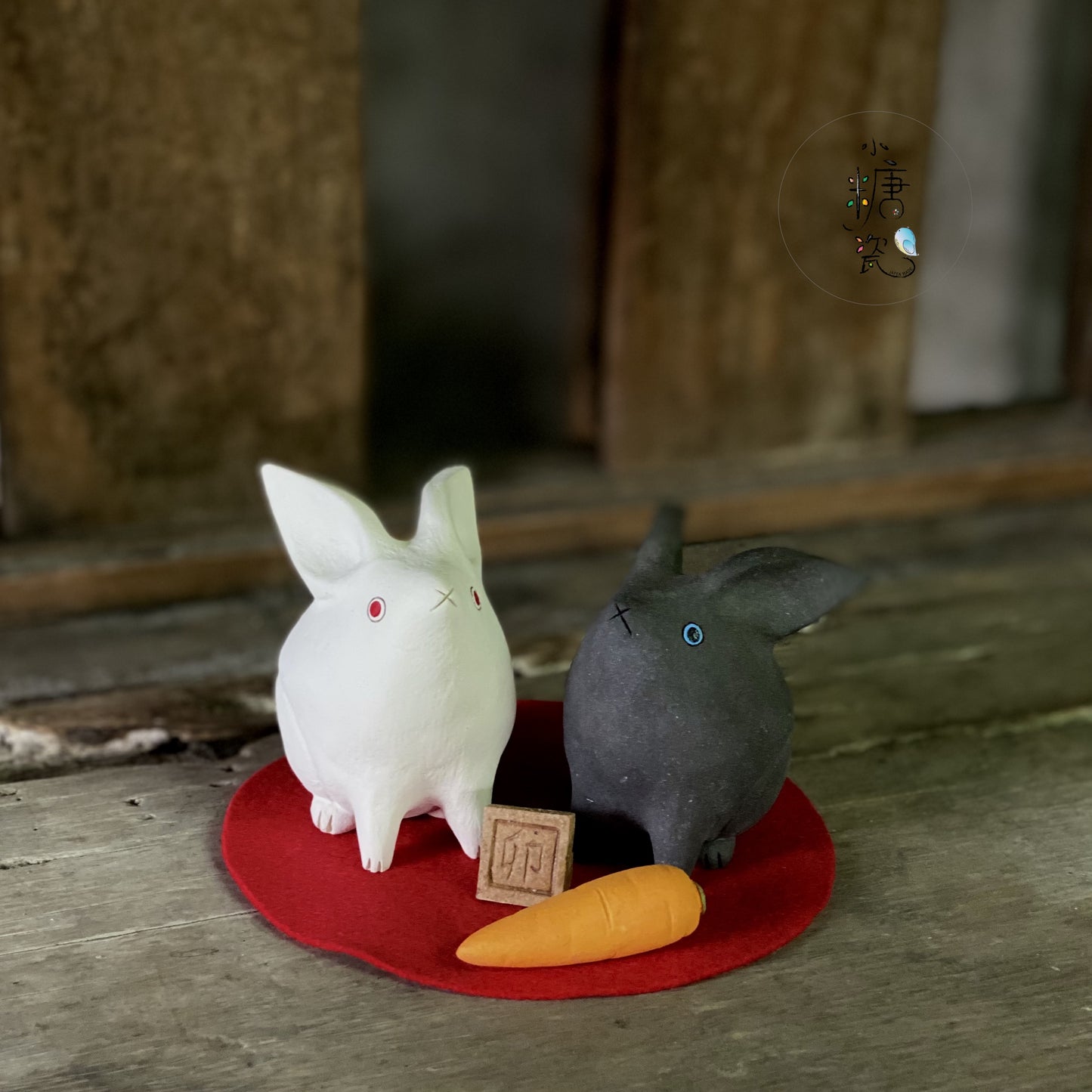小糖瓷｜日本製 🈴️ 永田みどリ 職人手作 [卯] 年兔兔土鈴擺飾