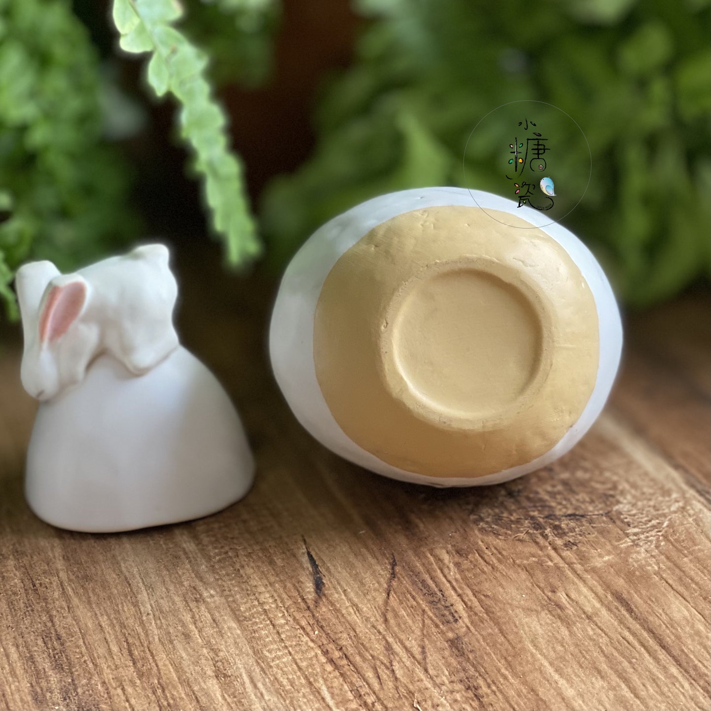小糖瓷｜日本製 [酉] [限量]  手作兔兔清酒杯組/一壺兩杯