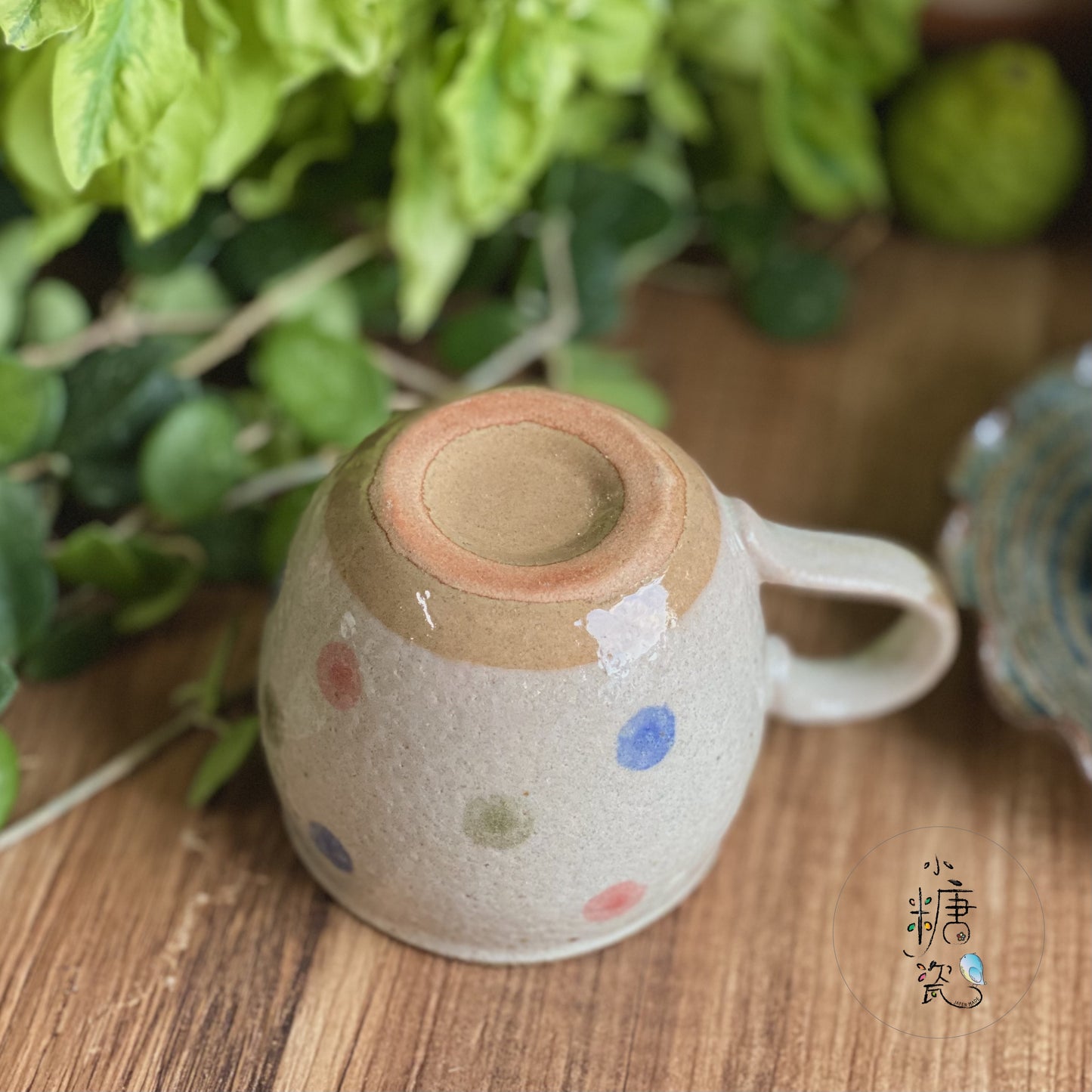 小糖瓷｜日本製 🈴️ 陶作輕量彩色點點粗釉馬克杯