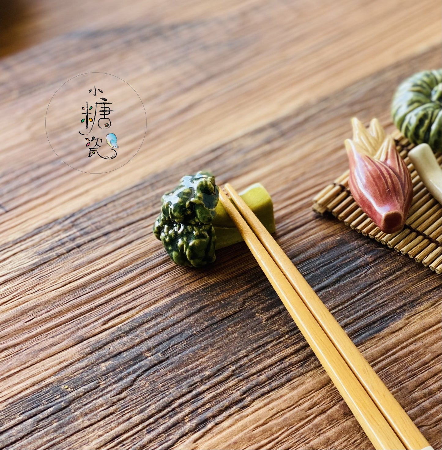 小糖瓷⎜日本製 🈴️ [日本直送] 秋楓冬雪野菜系列筷架