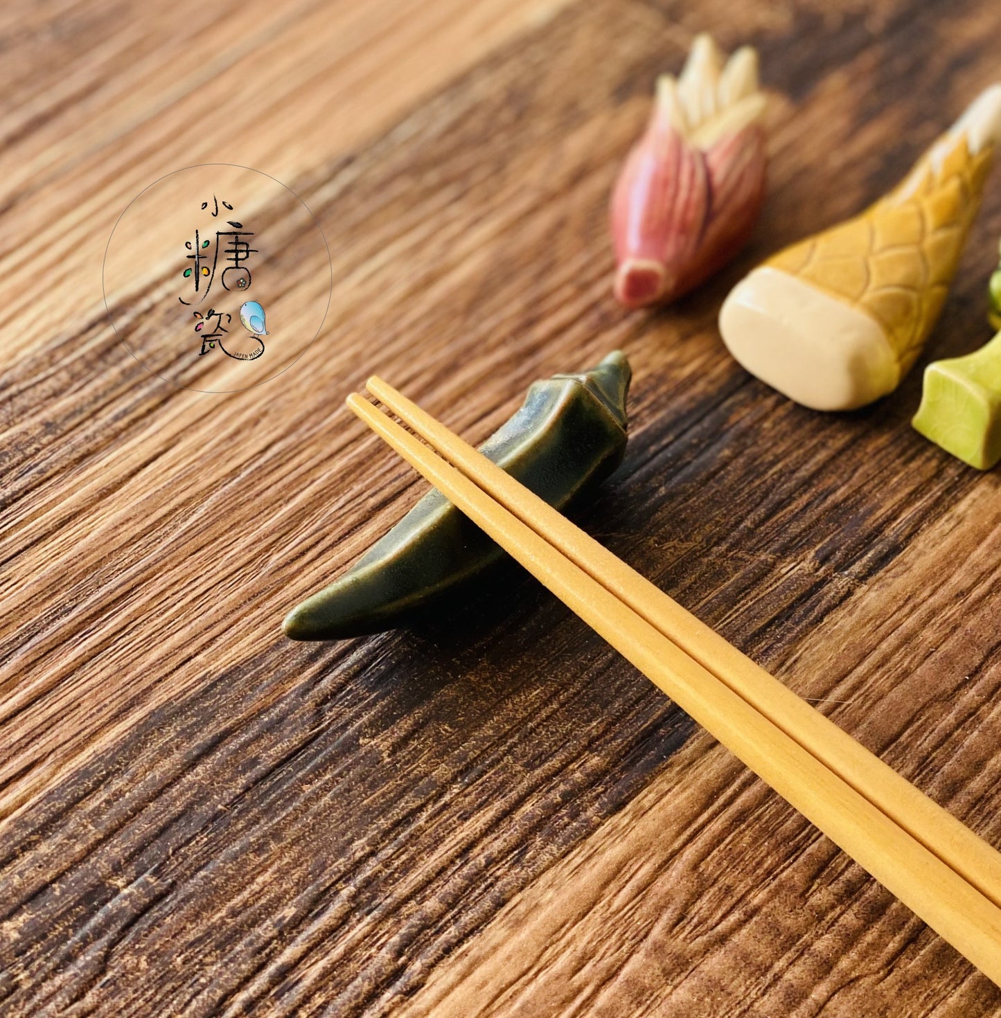 小糖瓷⎜日本製 🈴️ [日本直送] 秋楓冬雪野菜系列筷架